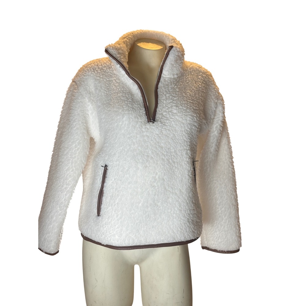 Western leather trim fleece zippers cozy fall cowgirl